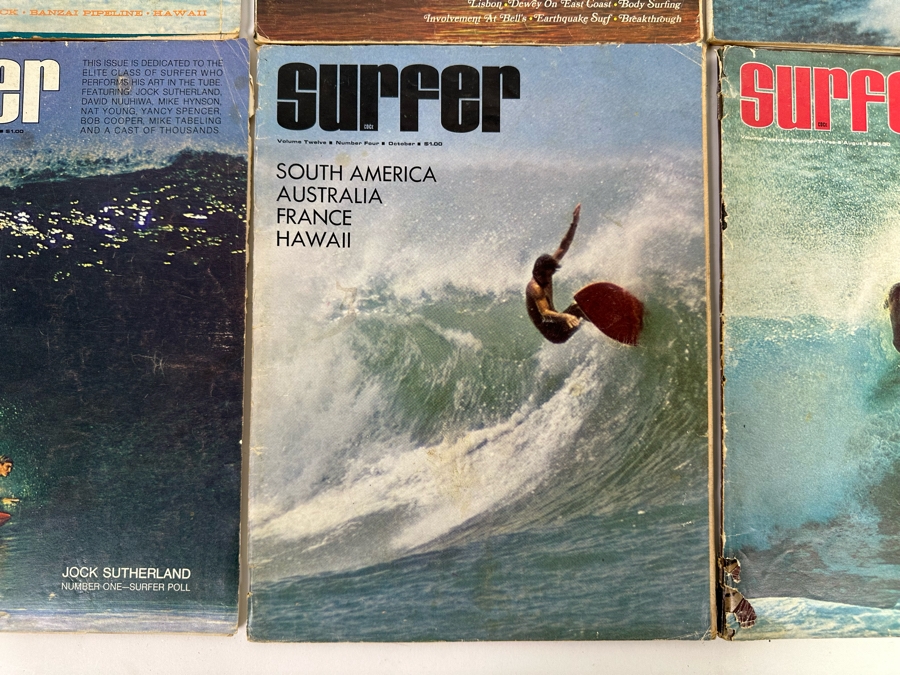 Eight Vintage Surfer Magazines From April-May Volume 4 - Volume 13 No. 3 [Photo 14]