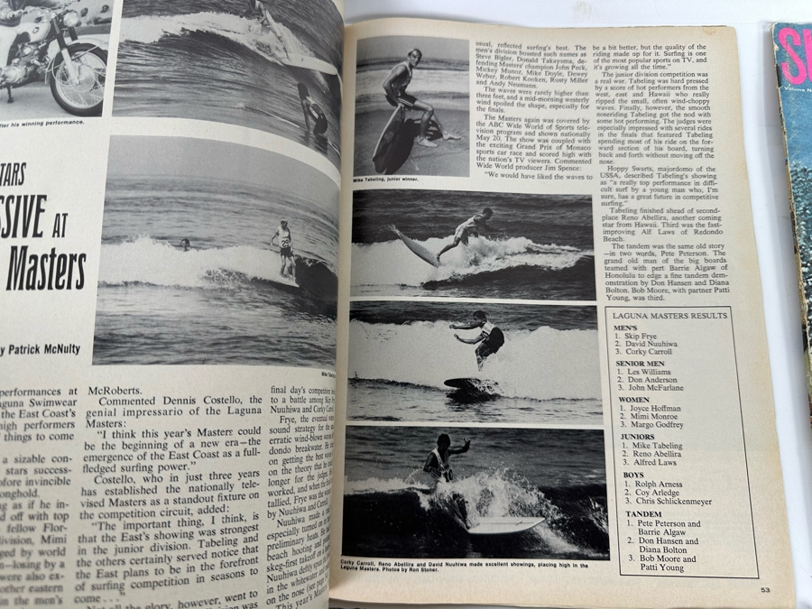Eight Vintage Surfer Magazines From April-May Volume 4 - Volume 13 No. 3 [Photo 26]