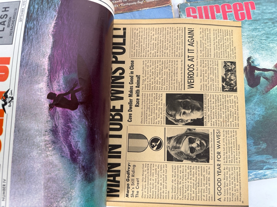 Eight Vintage Surfer Magazines From April-May Volume 4 - Volume 13 No. 3 [Photo 34]
