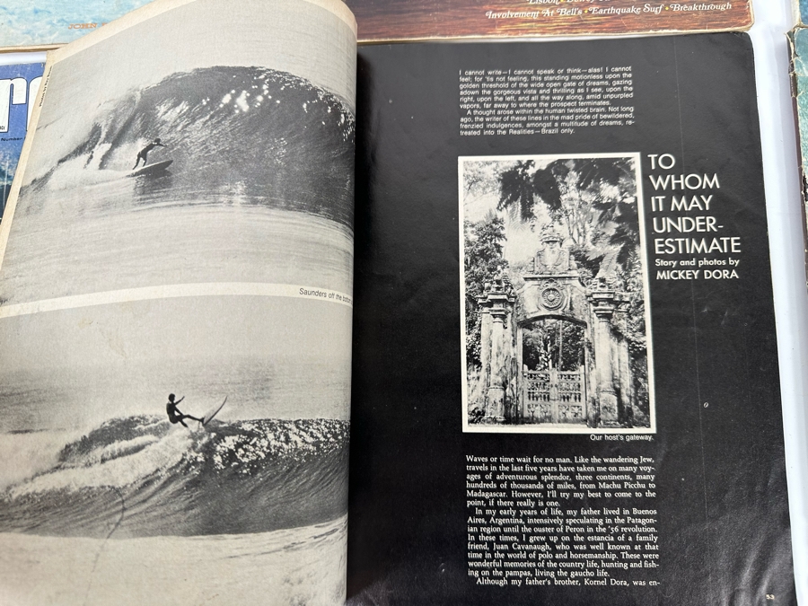 Eight Vintage Surfer Magazines From April-May Volume 4 - Volume 13 No. 3 [Photo 35]