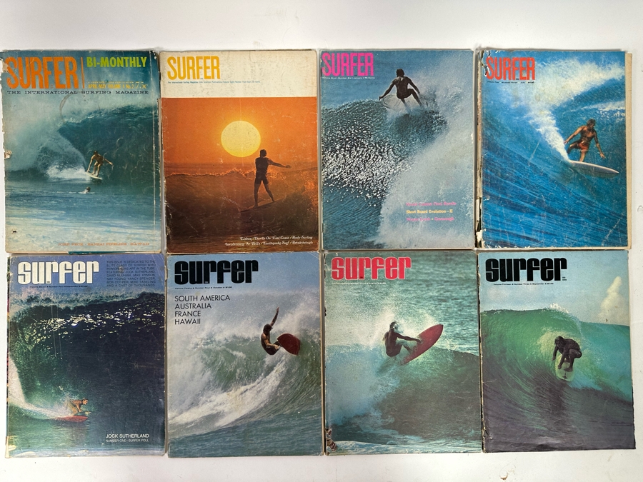 Eight Vintage Surfer Magazines From April-May Volume 4 - Volume 13 No. 3 [Photo 3]
