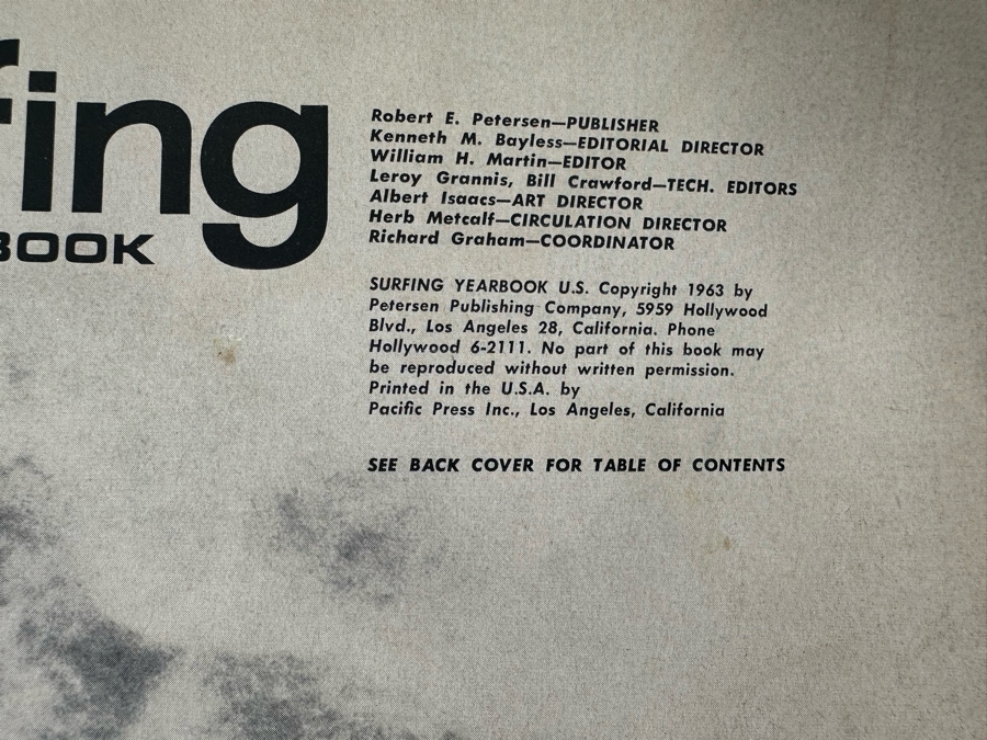 Surfing Yearbook 1963 And Three Surfing Illustrated Magazines (Walt Phillips) 1963, 1965 And 1973 [Photo 5]