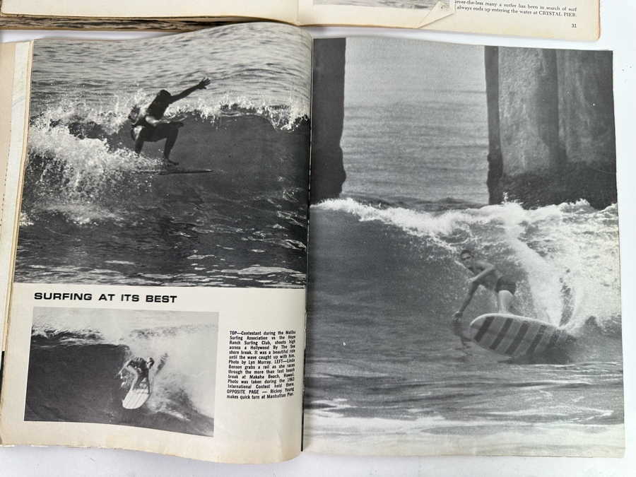 Surfing Yearbook 1963 And Three Surfing Illustrated Magazines (Walt ...