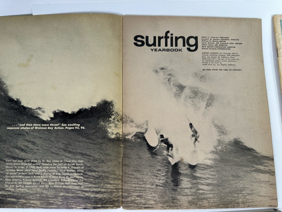 Surfing Yearbook 1963 And Three Surfing Illustrated Magazines (Walt Phillips) 1963, 1965 And 1973 [Photo 4]