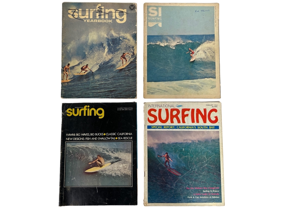 Surfing Yearbook 1963 And Three Surfing Illustrated Magazines (Walt Phillips) 1963, 1965 And 1973 [Photo 1]