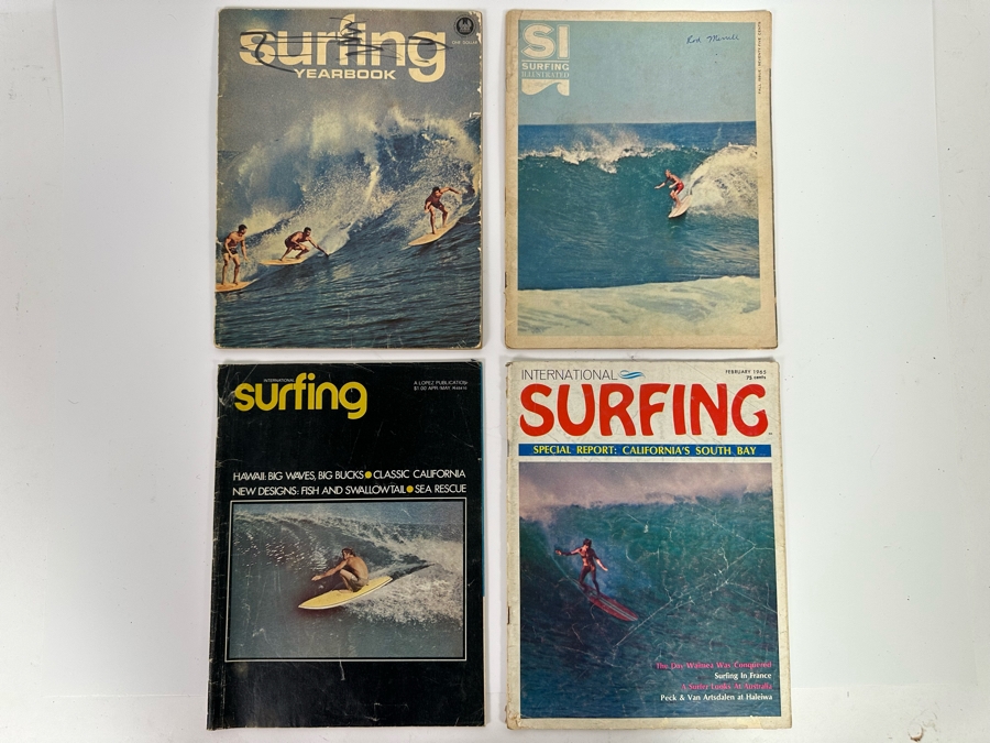 Surfing Yearbook 1963 And Three Surfing Illustrated Magazines (Walt ...