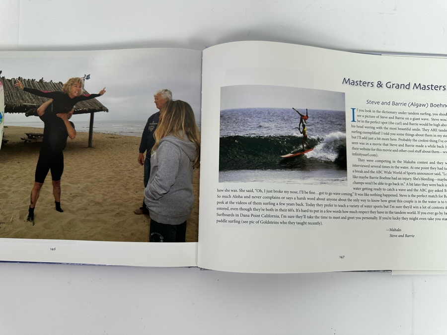 Autographed Hardcover Surfing Book Takes Two To Tandem - A Tribute To The Sport Of Tandem Surfing Signed By Lance Maki [Photo 5]