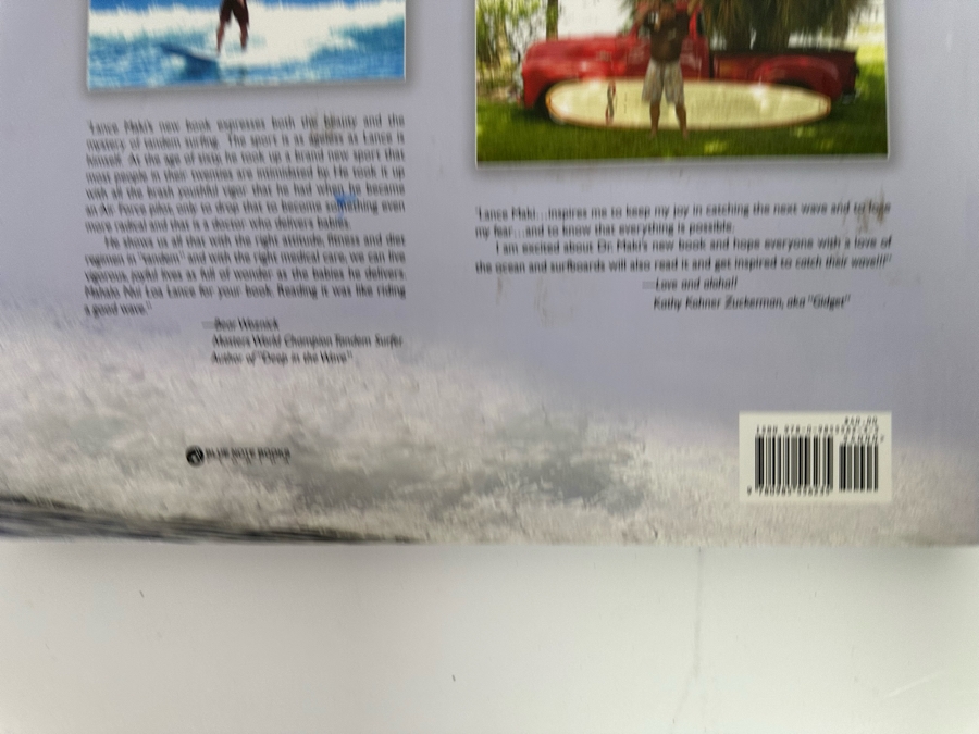 Autographed Hardcover Surfing Book Takes Two To Tandem - A Tribute To The Sport Of Tandem Surfing Signed By Lance Maki [Photo 8]