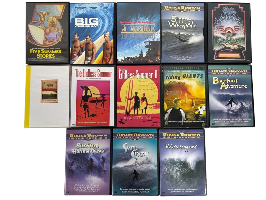 Collection Of Thirteen Surf Movies On Dvd [Photo 1]