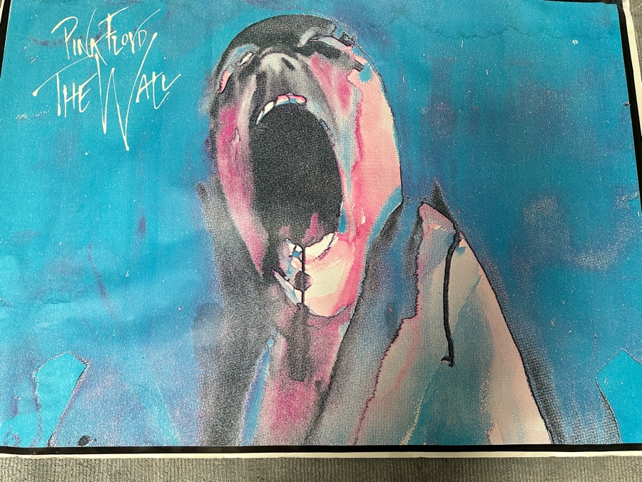 Gerald Scarfe Large Vintage Pink Floyd The Wall Screaming Head Rock Poster 57.5 X 40.5 [Photo 4]