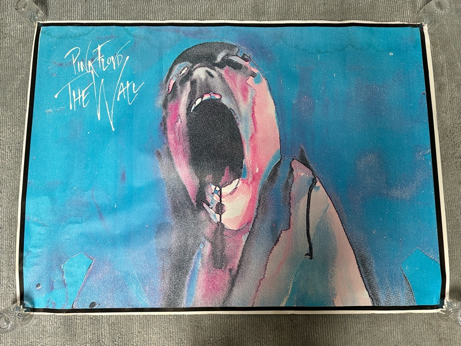 Gerald Scarfe Large Vintage Pink Floyd The Wall Screaming Head Rock Poster 57.5 X 40.5 [Photo 3]
