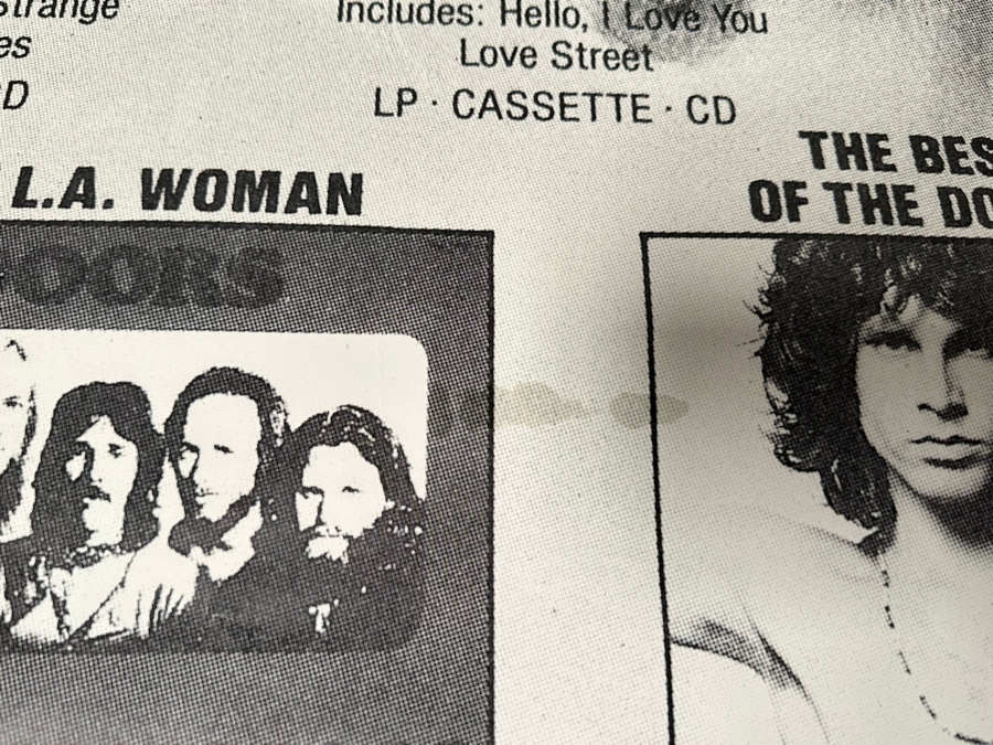 The Doors Wea Records Warner Communications Co LP / Cassette / CD Albums Promotional Rock Poster 38 X 53 [Photo 12]
