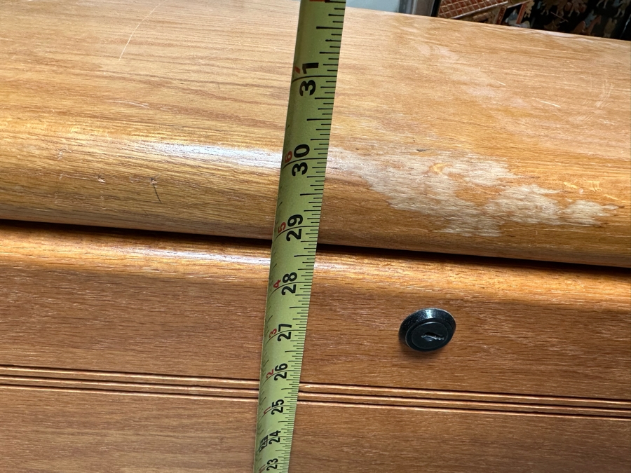 Solid Wood 2-Tier Filing Cabinet 34W X 20D X 29H [Photo 5]