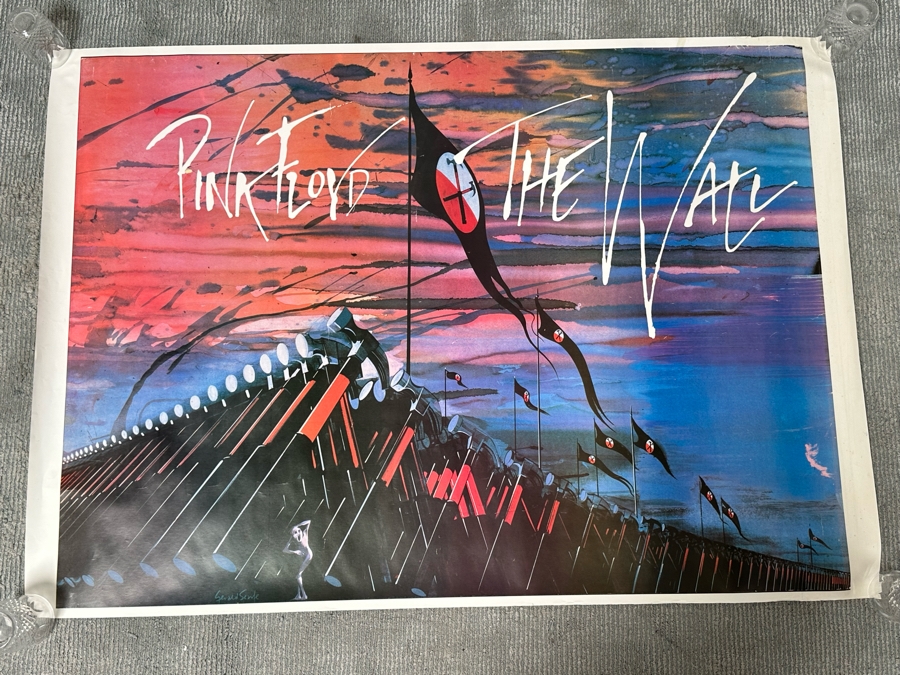 Gerald Scarfe Large Vintage Pink Floyd The Wall Rock Poster 53 X 38 [Photo 3]