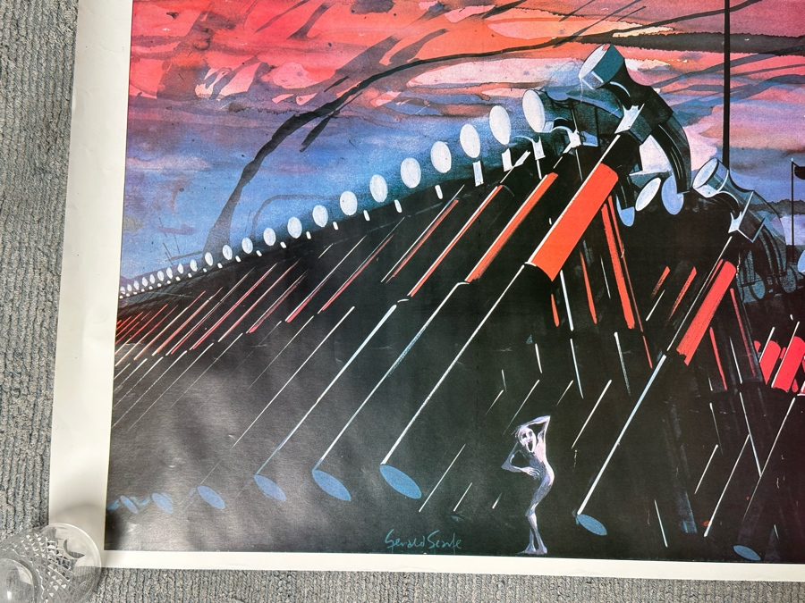 Gerald Scarfe Large Vintage Pink Floyd The Wall Rock Poster 53 X 38 [Photo 5]
