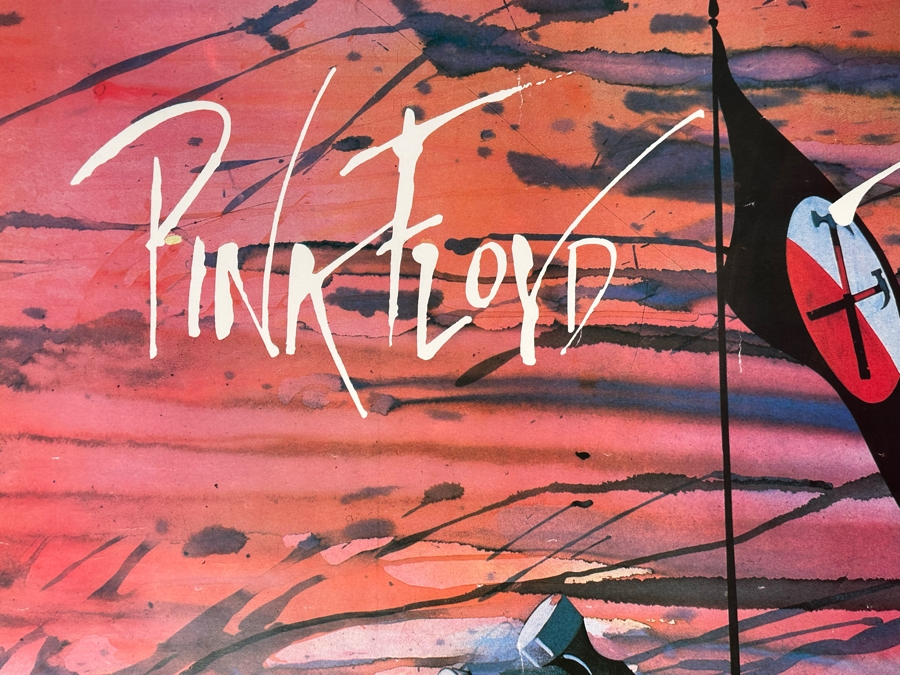 Gerald Scarfe Large Vintage Pink Floyd The Wall Rock Poster 53 X 38 [Photo 9]
