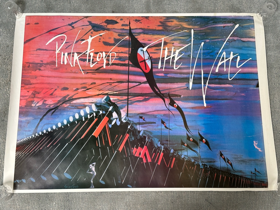 Gerald Scarfe Large Vintage Pink Floyd The Wall Rock Poster 53 X 38