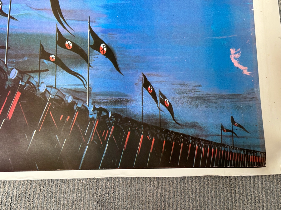 Gerald Scarfe Large Vintage Pink Floyd The Wall Rock Poster 53 X 38 [Photo 7]