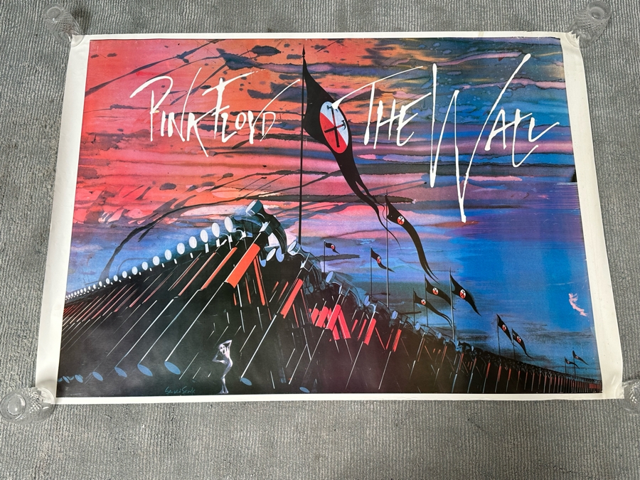 Gerald Scarfe Large Vintage Pink Floyd The Wall Rock Poster 53 X 38