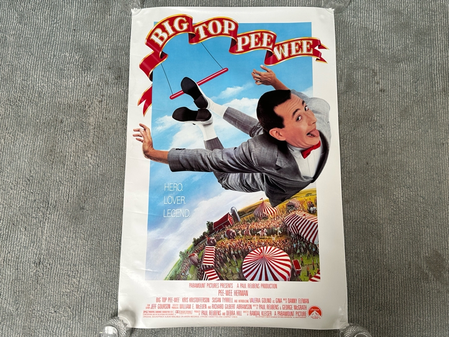 Big Top Pee Wee Pee-Wee Herman Movie Poster 27W X 40.5H [Photo 3]