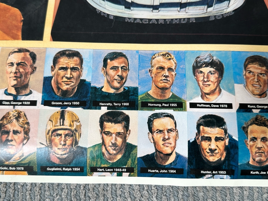 100 Years Fighting Irish Notre Dame Football 1887-1987 24 X 35 [Photo 9]