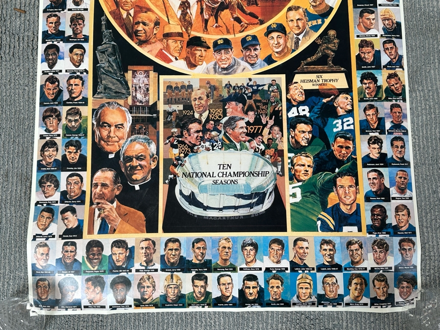 100 Years Fighting Irish Notre Dame Football 1887-1987 24 X 35 [Photo 6]