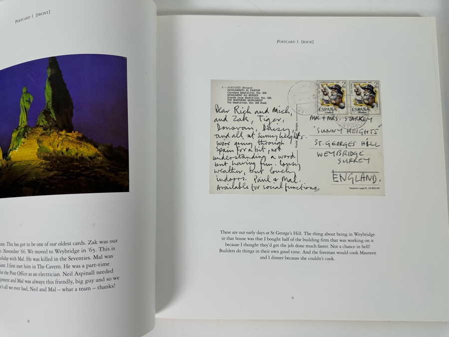 Pair Of Ringo Starr Hardcover Books: Postcards From The Boys And Photograph By Ringo Starr [Photo 10]