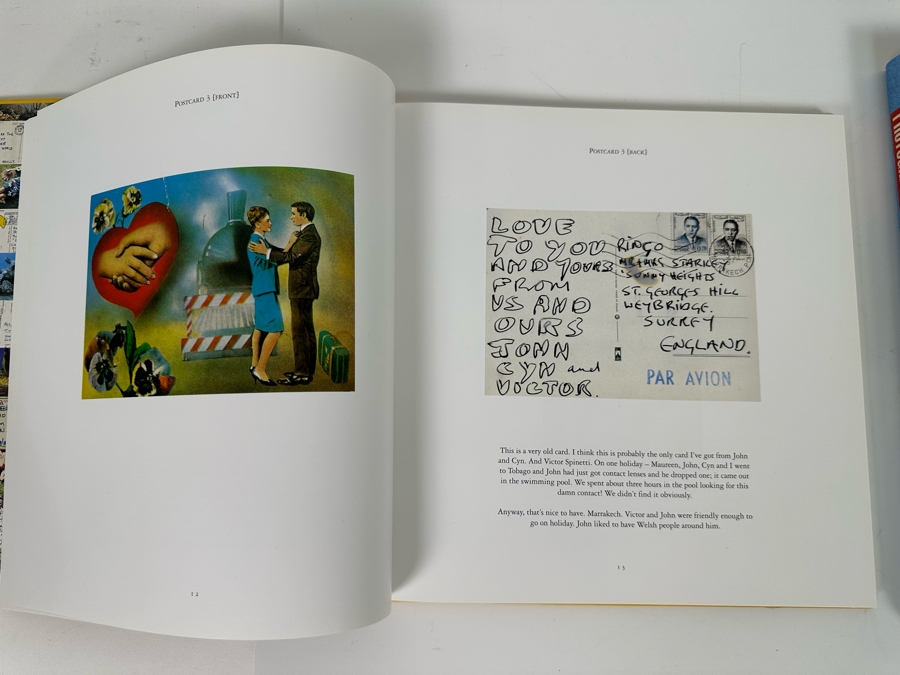 Pair Of Ringo Starr Hardcover Books: Postcards From The Boys And Photograph By Ringo Starr [Photo 12]