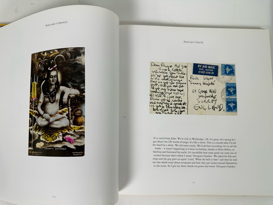 Pair Of Ringo Starr Hardcover Books: Postcards From The Boys And Photograph By Ringo Starr [Photo 13]