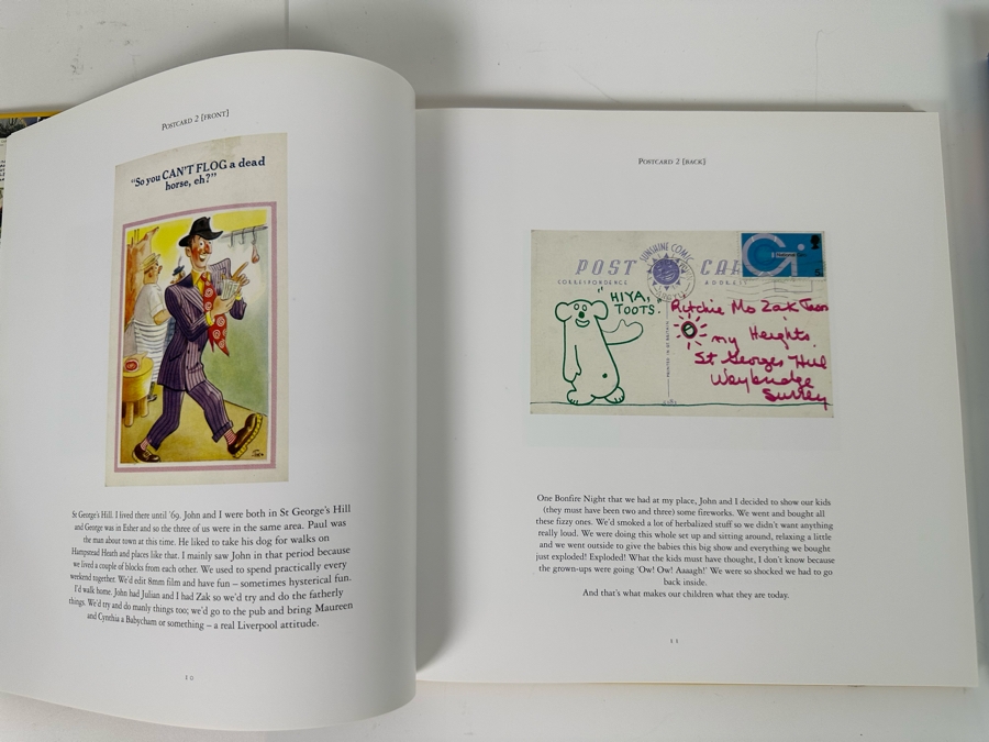 Pair Of Ringo Starr Hardcover Books: Postcards From The Boys And Photograph By Ringo Starr [Photo 11]