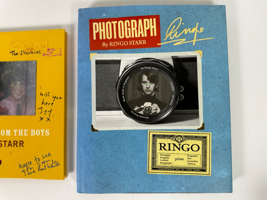 Pair Of Ringo Starr Hardcover Books: Postcards From The Boys And Photograph By Ringo Starr [Photo 5]