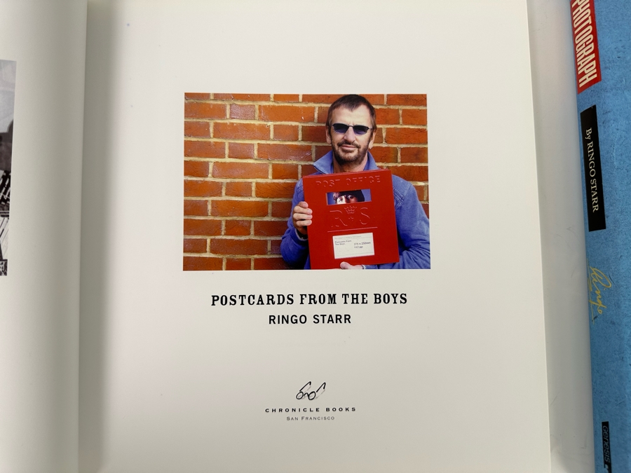 Pair Of Ringo Starr Hardcover Books: Postcards From The Boys And Photograph By Ringo Starr [Photo 8]