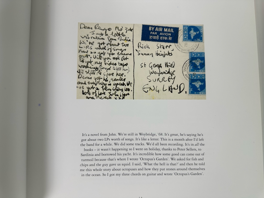 Pair Of Ringo Starr Hardcover Books: Postcards From The Boys And Photograph By Ringo Starr [Photo 14]
