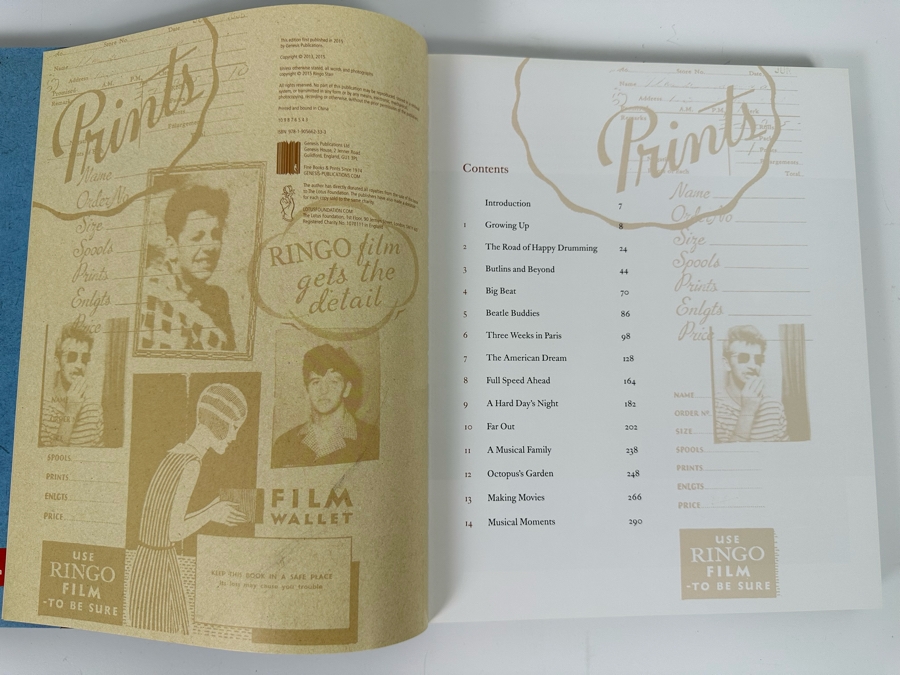 Pair Of Ringo Starr Hardcover Books: Postcards From The Boys And Photograph By Ringo Starr [Photo 17]