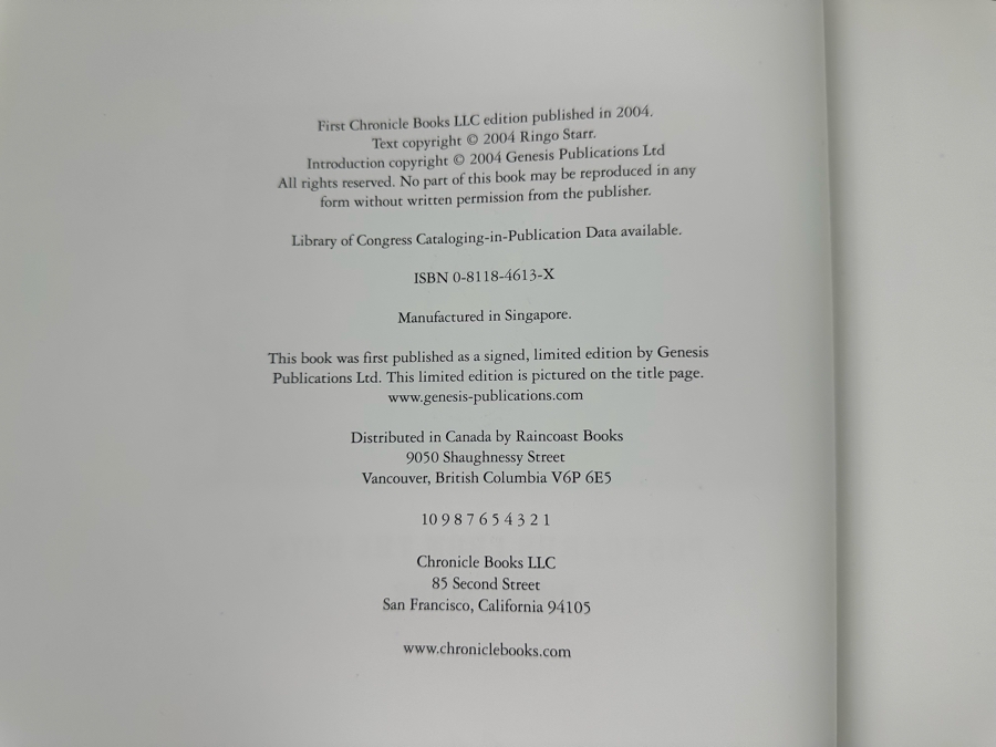 Pair Of Ringo Starr Hardcover Books: Postcards From The Boys And Photograph By Ringo Starr [Photo 9]