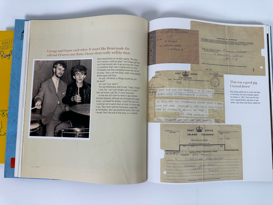 Pair Of Ringo Starr Hardcover Books: Postcards From The Boys And Photograph By Ringo Starr [Photo 20]