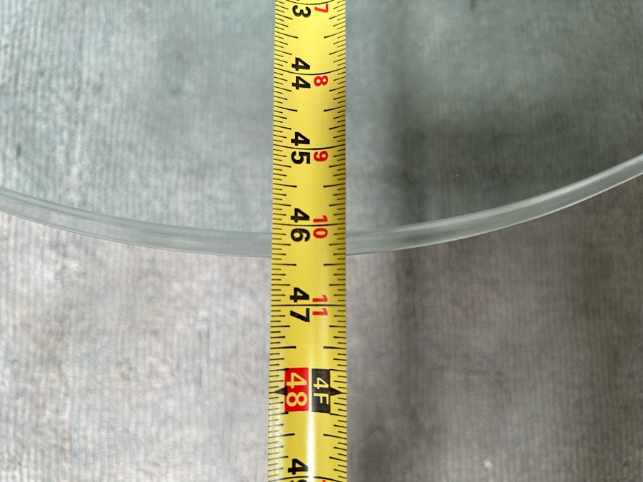 Stunning Signed John Didier Small Green Sea Turtle With Etched Rippled Glass Around Fins Coffee Table 46W X 46D X 15H Retails $2,150 [Photo 27]