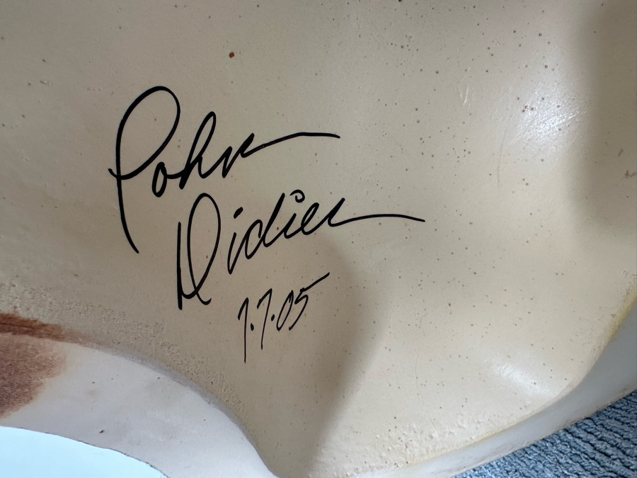 Stunning Signed John Didier Small Green Sea Turtle With Etched Rippled Glass Around Fins Coffee Table 46W X 46D X 15H Retails $2,150 [Photo 25]