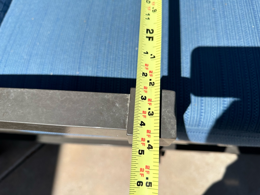 Pair Of Outdoor Adjustable Chaise Lounge Chairs With Combo Round Table 2'6' / Treasure Garden Bella Dura Umbrella 8' [Photo 11]