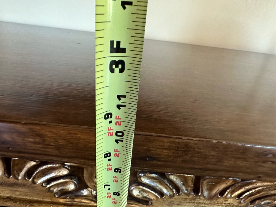 Buffet Server Credenza 7'W X 1'10'D X 2'10'H With Matching Round Mirror 4'5' [Photo 11]