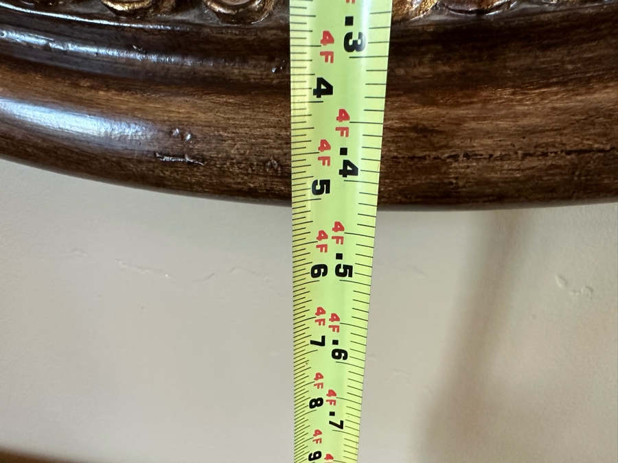 Buffet Server Credenza 7'W X 1'10'D X 2'10'H With Matching Round Mirror 4'5' [Photo 12]