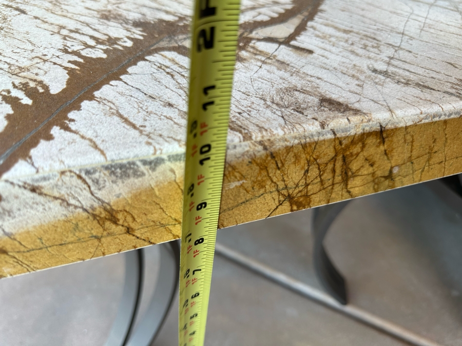 Outdoor Patio Furniture Set Includes Sofa 7'9'W X 3'6'D X 3'2'H With Pair Of Marble Top Side Tables 2'W X 2'D X 1'10H And Marble Top Coffee Table 4'W X 2'6'D X 1'8'H [Photo 22]