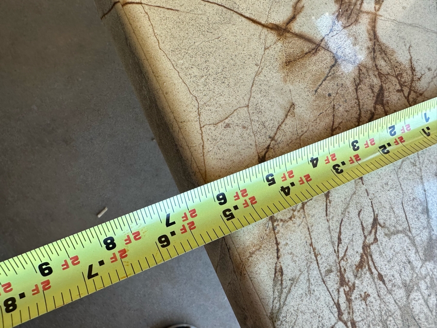 Outdoor Patio Furniture Set Includes Sofa 7'9'W X 3'6'D X 3'2'H With Pair Of Marble Top Side Tables 2'W X 2'D X 1'10H And Marble Top Coffee Table 4'W X 2'6'D X 1'8'H [Photo 16]