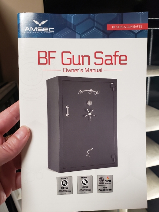 AMSEC American Security BF Series Gun Safe Model BF6030 2'6'W X 2'2'D X 4'11.5' Heavy - Retails $4,835 [Photo 4]
