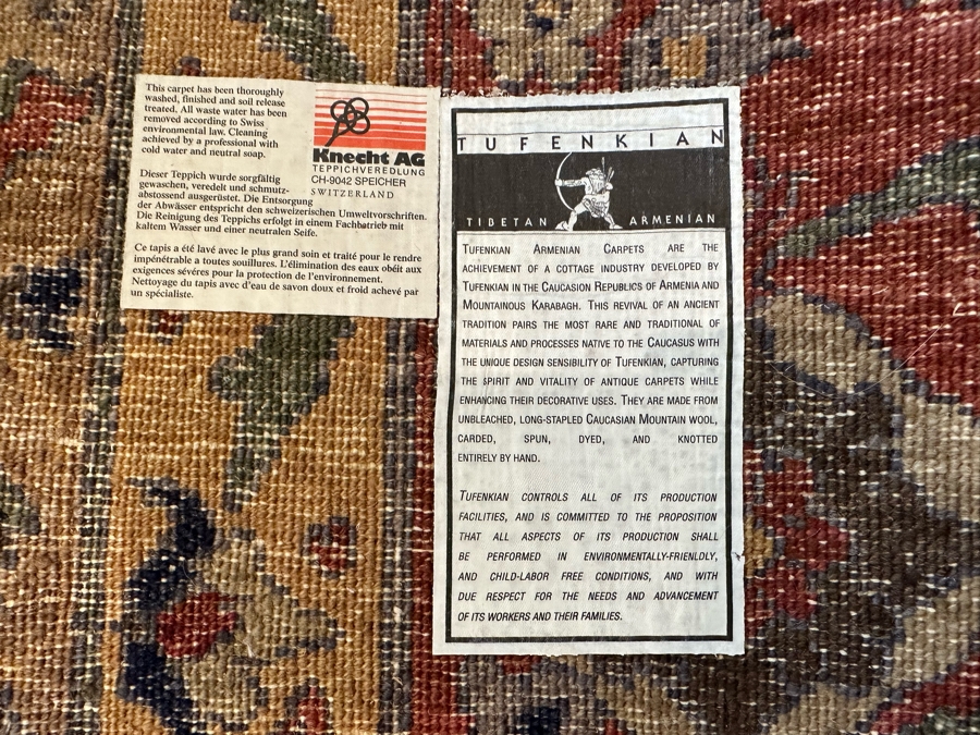 Tufenkian Tibetan Armenian Wool Area Rug 8'10' X 12'2' [CR] [Photo 6]