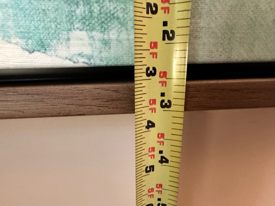 Modern Canvas Print Titled 'Emotion Flow I' By Guseul Park 47 X 62 Framed [CR] Retails $1,459 [Photo 7]