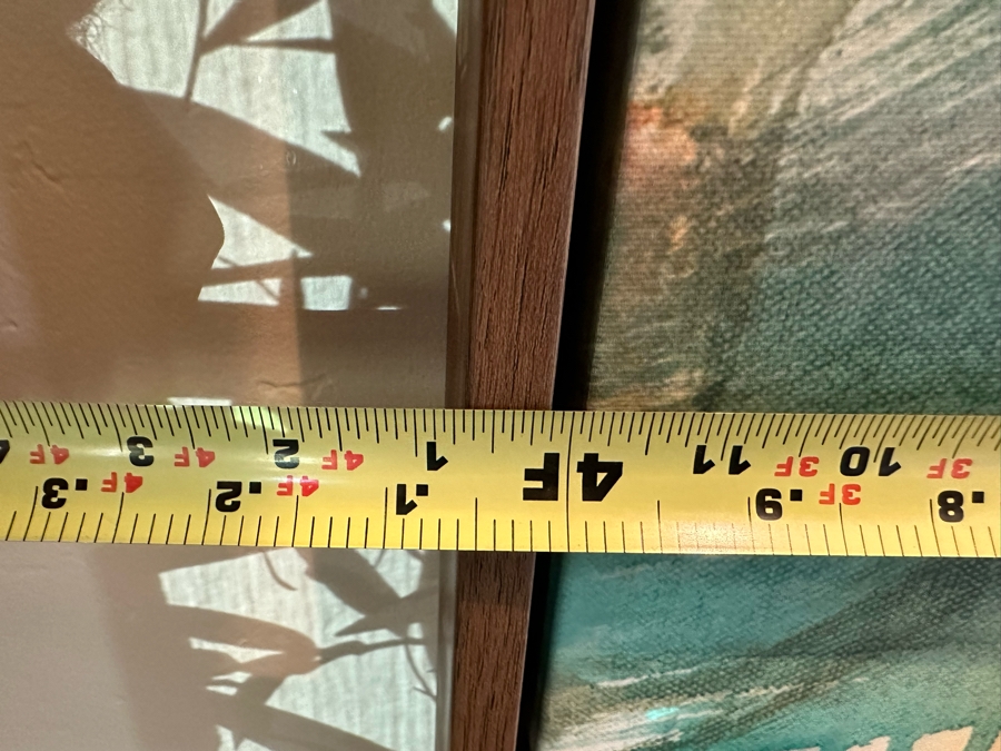 Modern Canvas Print Titled 'Emotion Flow I' By Guseul Park 47 X 62 Framed [CR] Retails $1,459 [Photo 6]