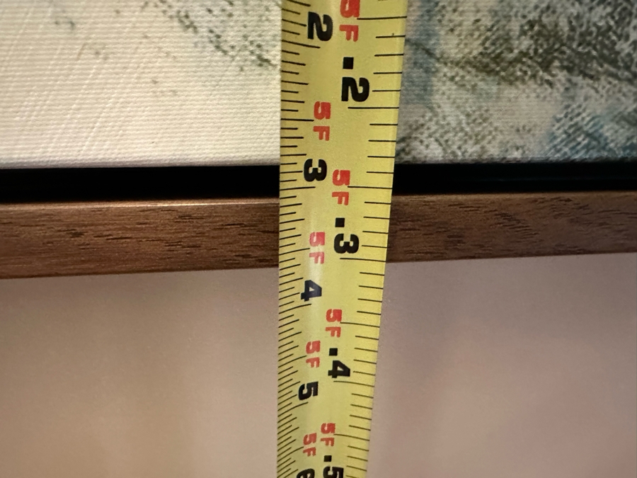 Modern Canvas Print Titled 'Emotion Flow II' By Guseul Park 47 X 62 Framed [CR] Retails $1,459 [Photo 7]