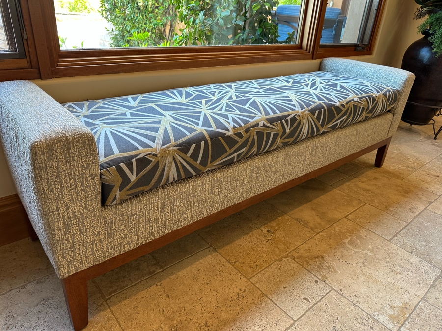 Upholstered Modern Bench 6'W X 1'9'D X 1'11'H [CR] [Photo 2]