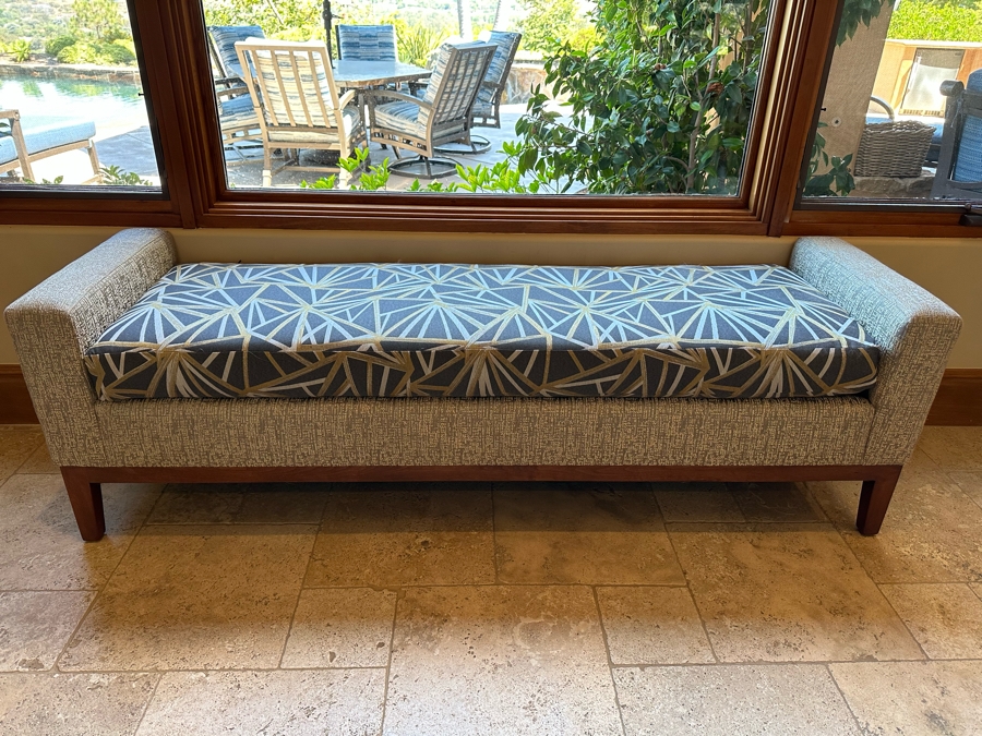 Upholstered Modern Bench 6'W X 1'9'D X 1'11'H [CR] [Photo 1]
